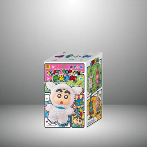 TOPTOY Crayon Shin‑Chan „Play Party!“ Blind Box (Vinyl‑Plush) Einzelbox