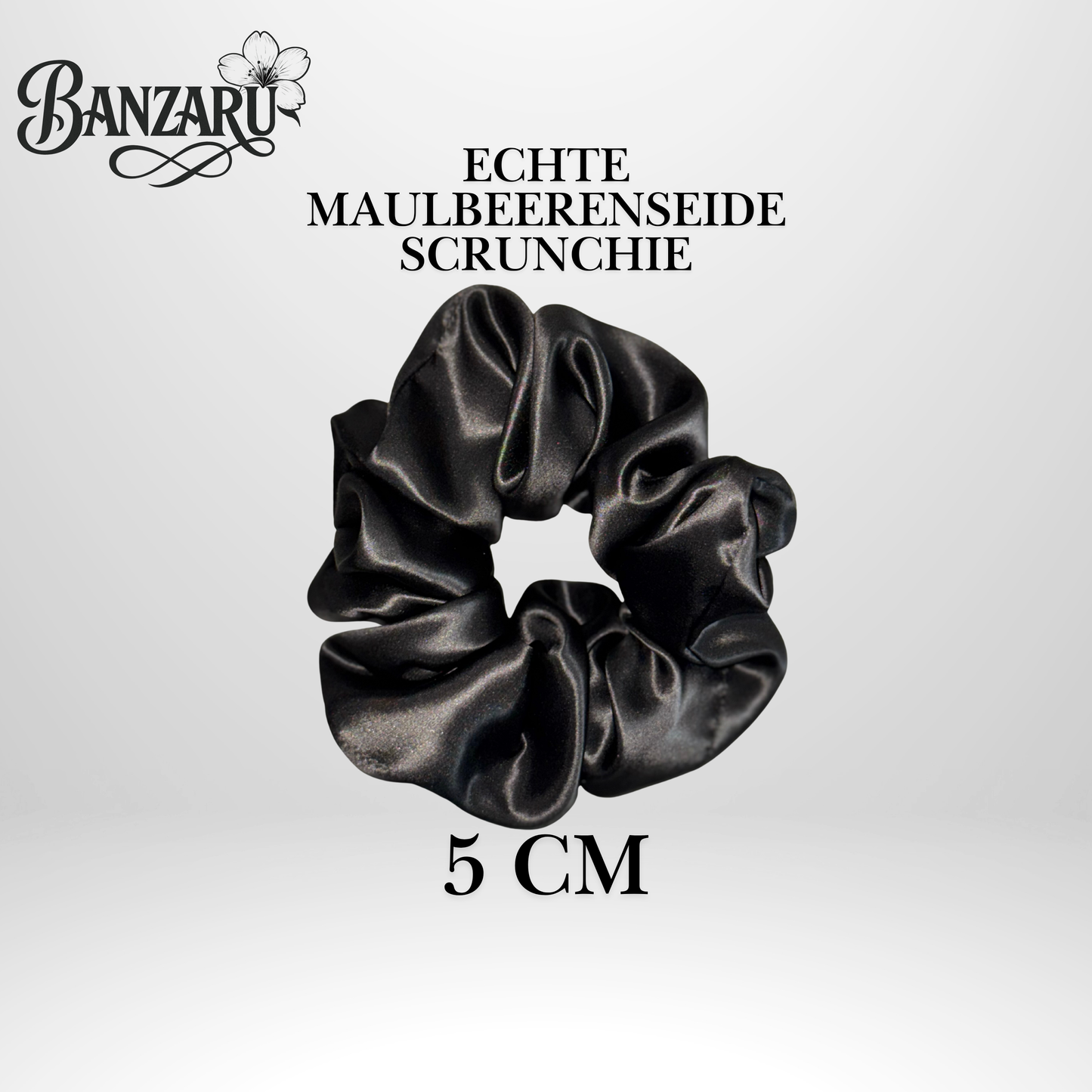 BANZARU Maulbeerseide Scrunchie Set – 100% 19-Momé 6A Seide (3 Größen)