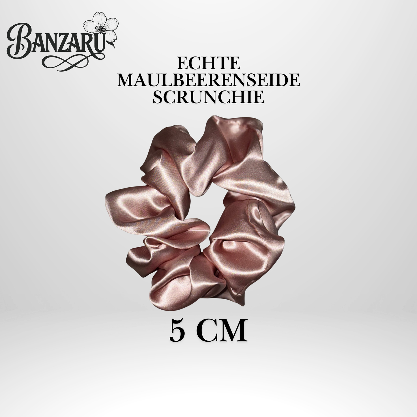 BANZARU Maulbeerseide Scrunchie Set – 100% 19-Momé 6A Seide (3 Größen)