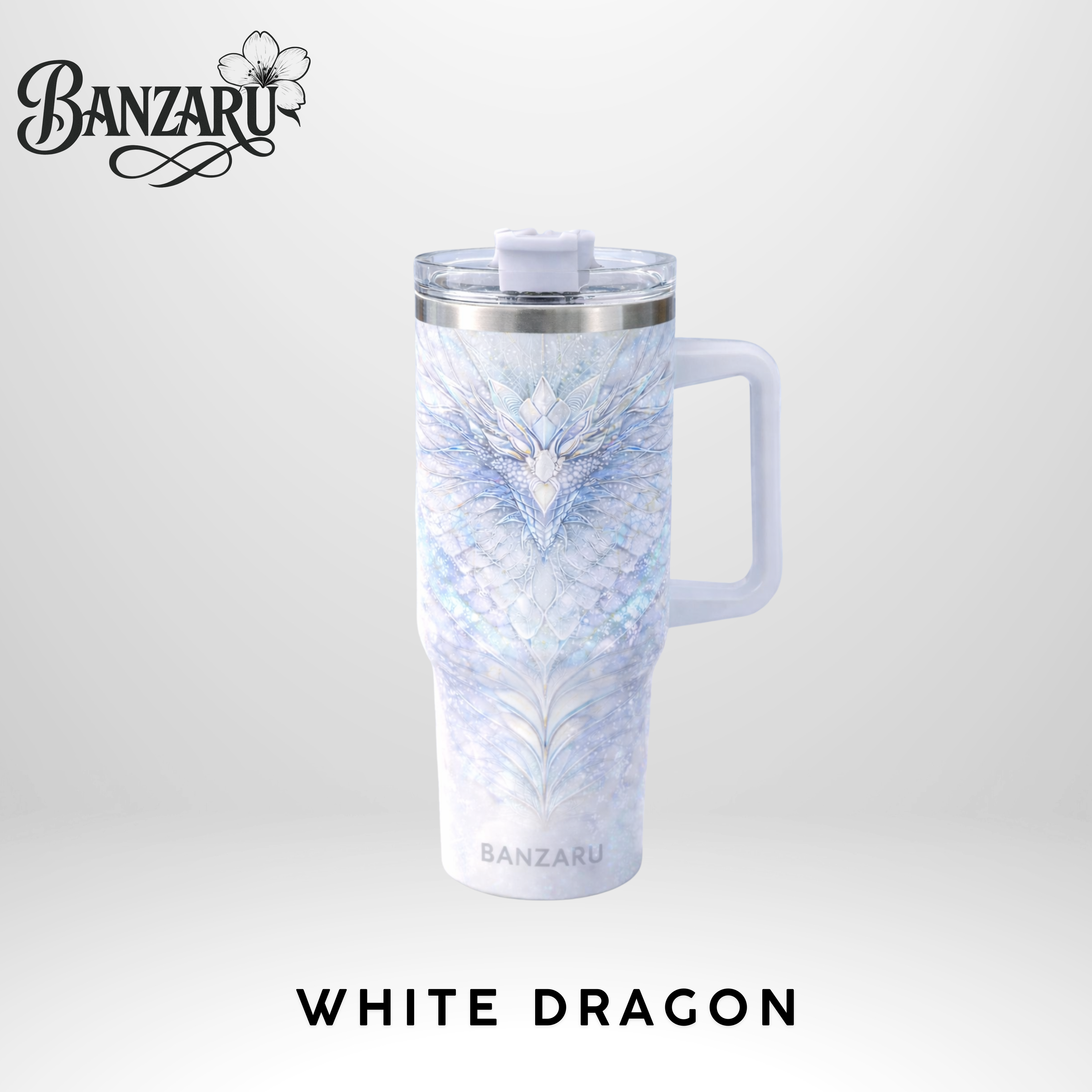 BANZARU 40oz Premium Cup – Dragon & Cherry Blossom 1 Edition