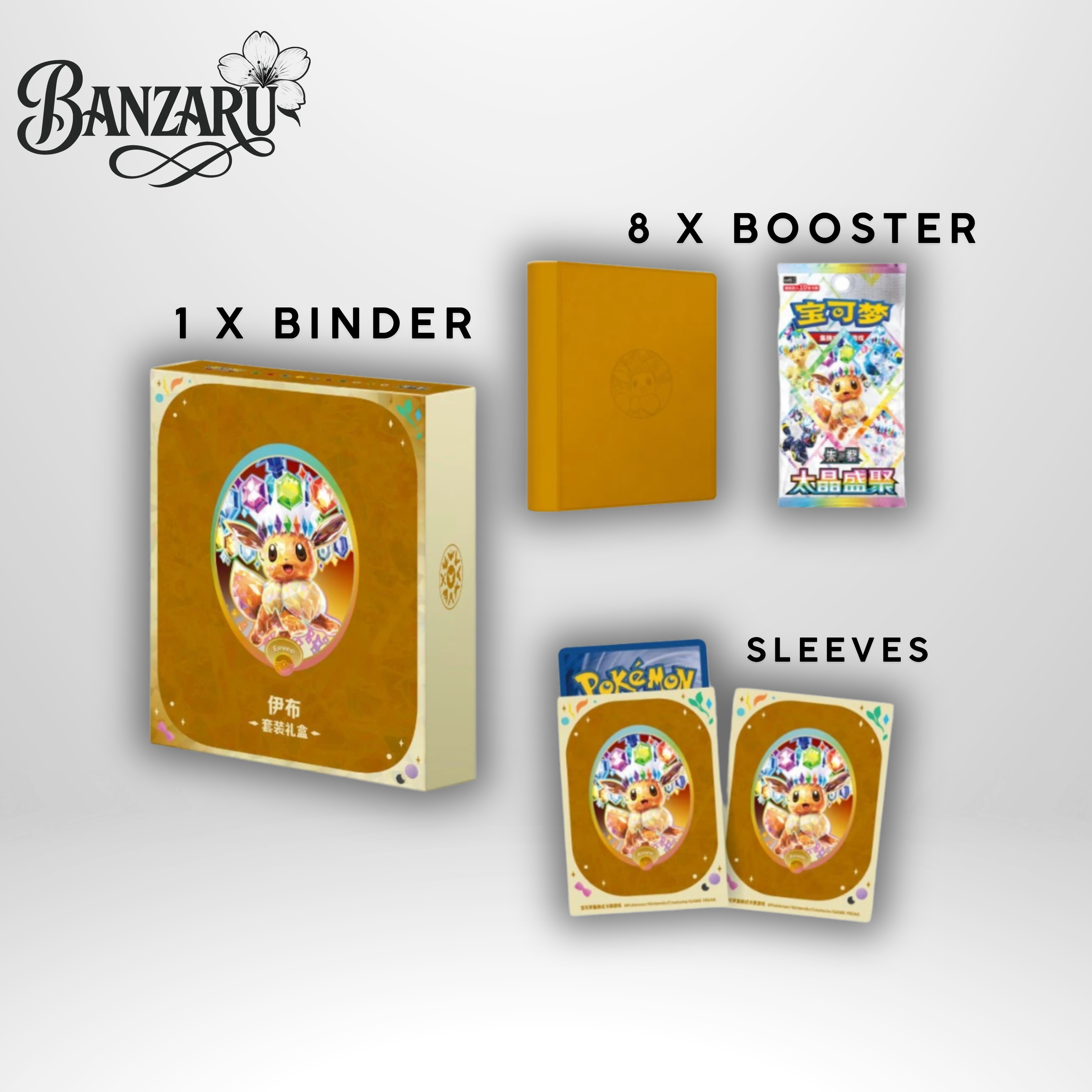 VORBESTELLUNG! Pokémon TCG Terastal Gathering (CSV9.5C) Binder Gift Box – Evoli & Entwicklungen (Simplified Chinese) | Vorbestellung
