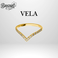 Vela – Eleganter Ring aus hochwertigem Edelstahl 18k vergoldet