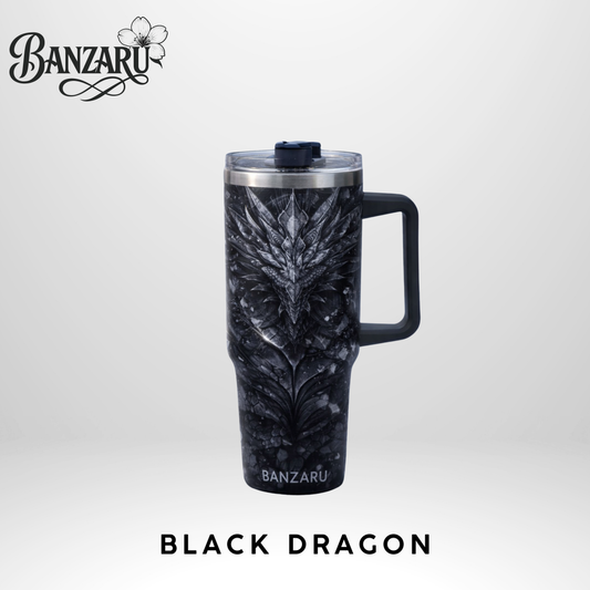 BANZARU 40oz Premium Cup – Dragon & Cherry Blossom 1 Edition