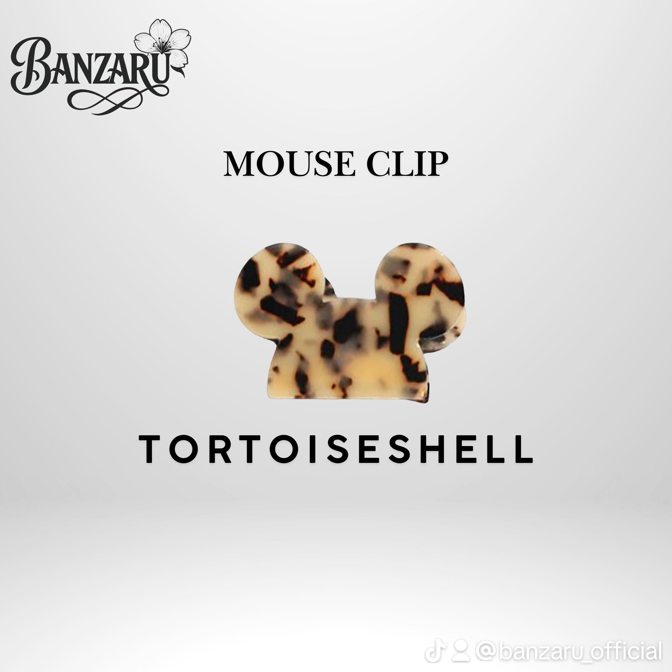 Mouse Clip – Hochwertige Haarklammer aus Azetat 9cm