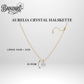 Aurelia Crystal Halskette – Edelstahl & 18K Vergoldung