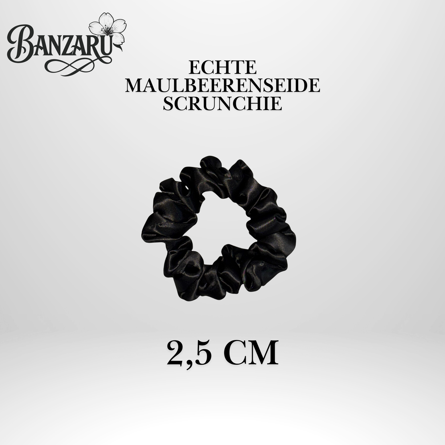 BANZARU Maulbeerseide Scrunchie Set – 100% 19-Momé 6A Seide (3 Größen)
