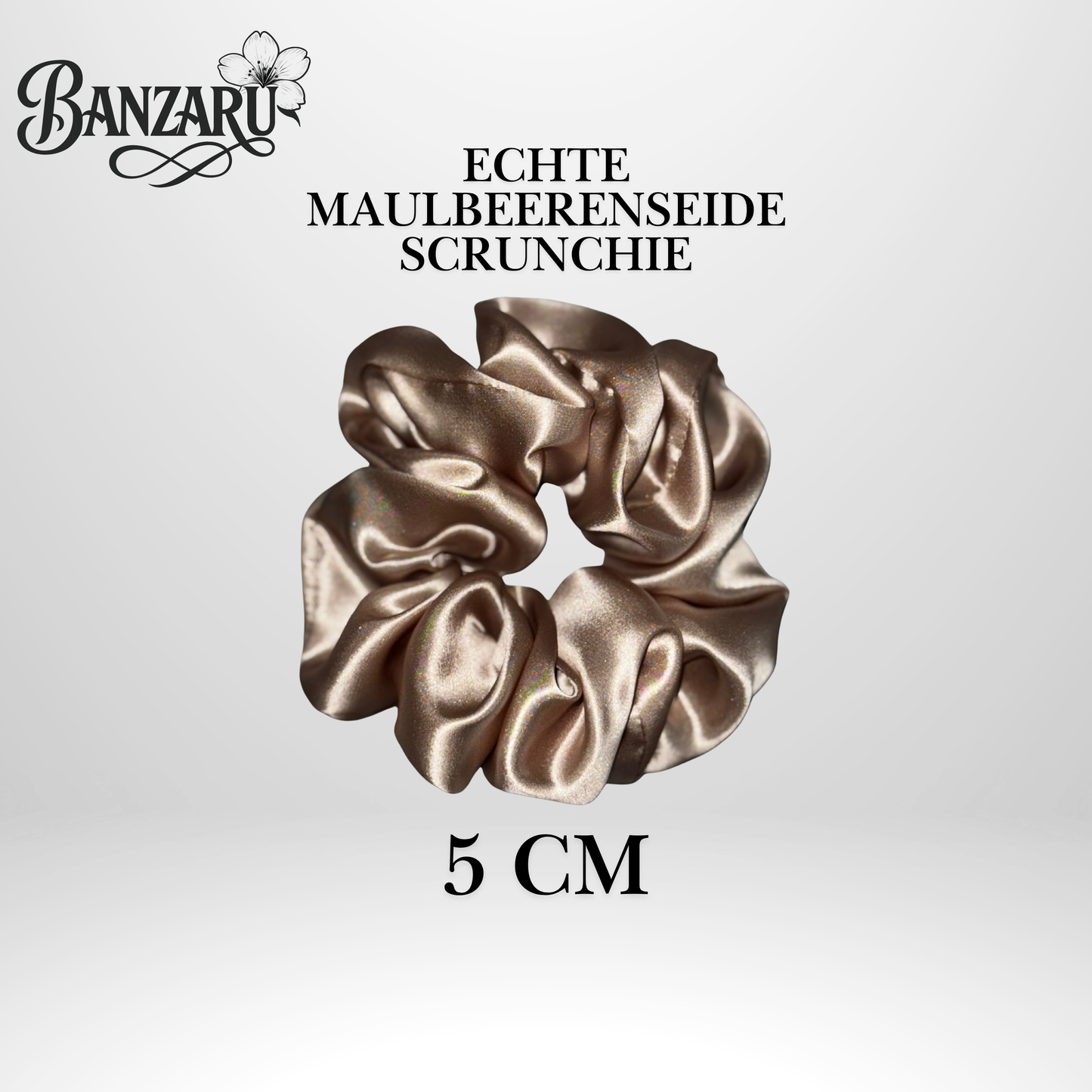 BANZARU Maulbeerseide Scrunchie Set – 100% 19-Momé 6A Seide (3 Größen)