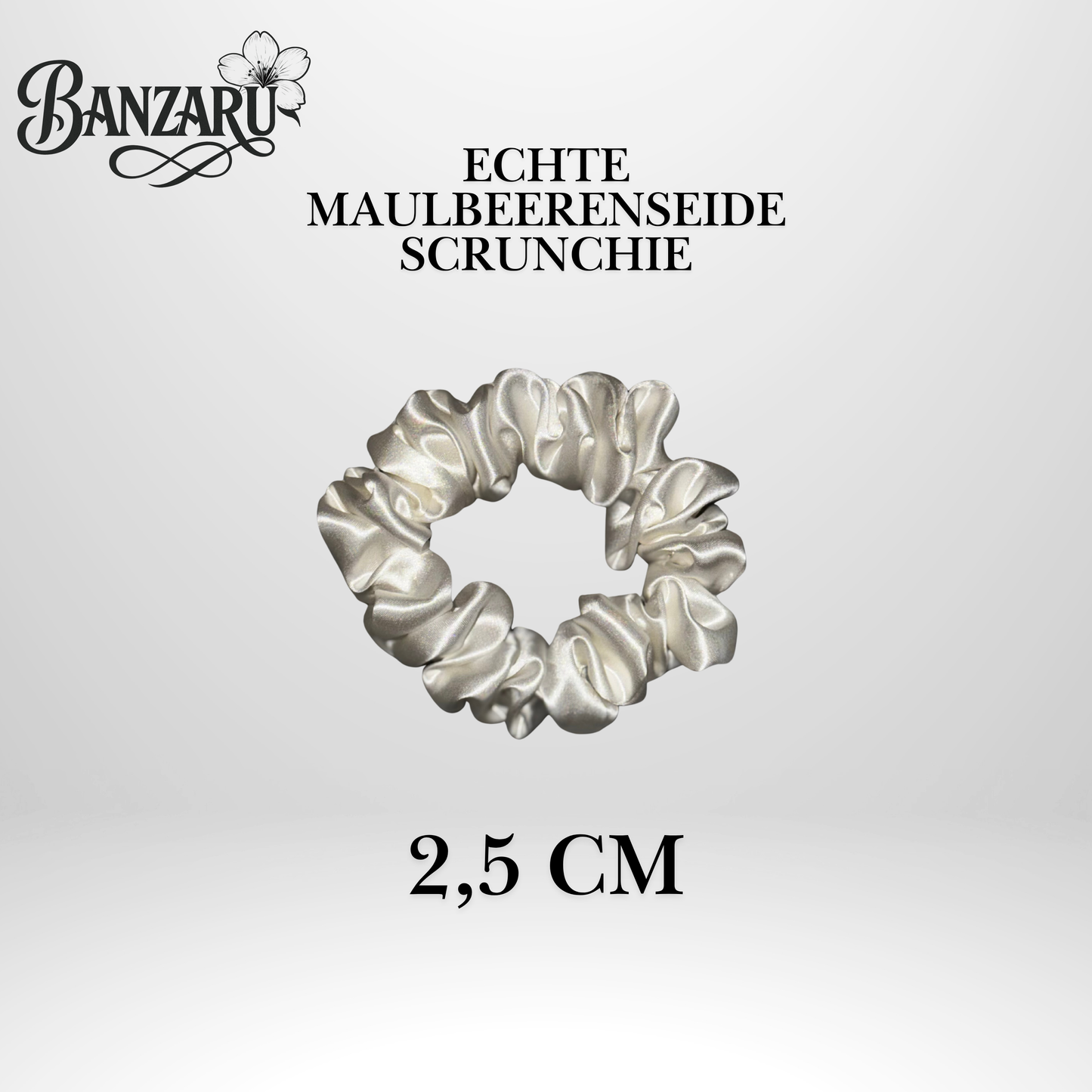BANZARU Maulbeerseide Scrunchie Set – 100% 19-Momé 6A Seide (3 Größen)