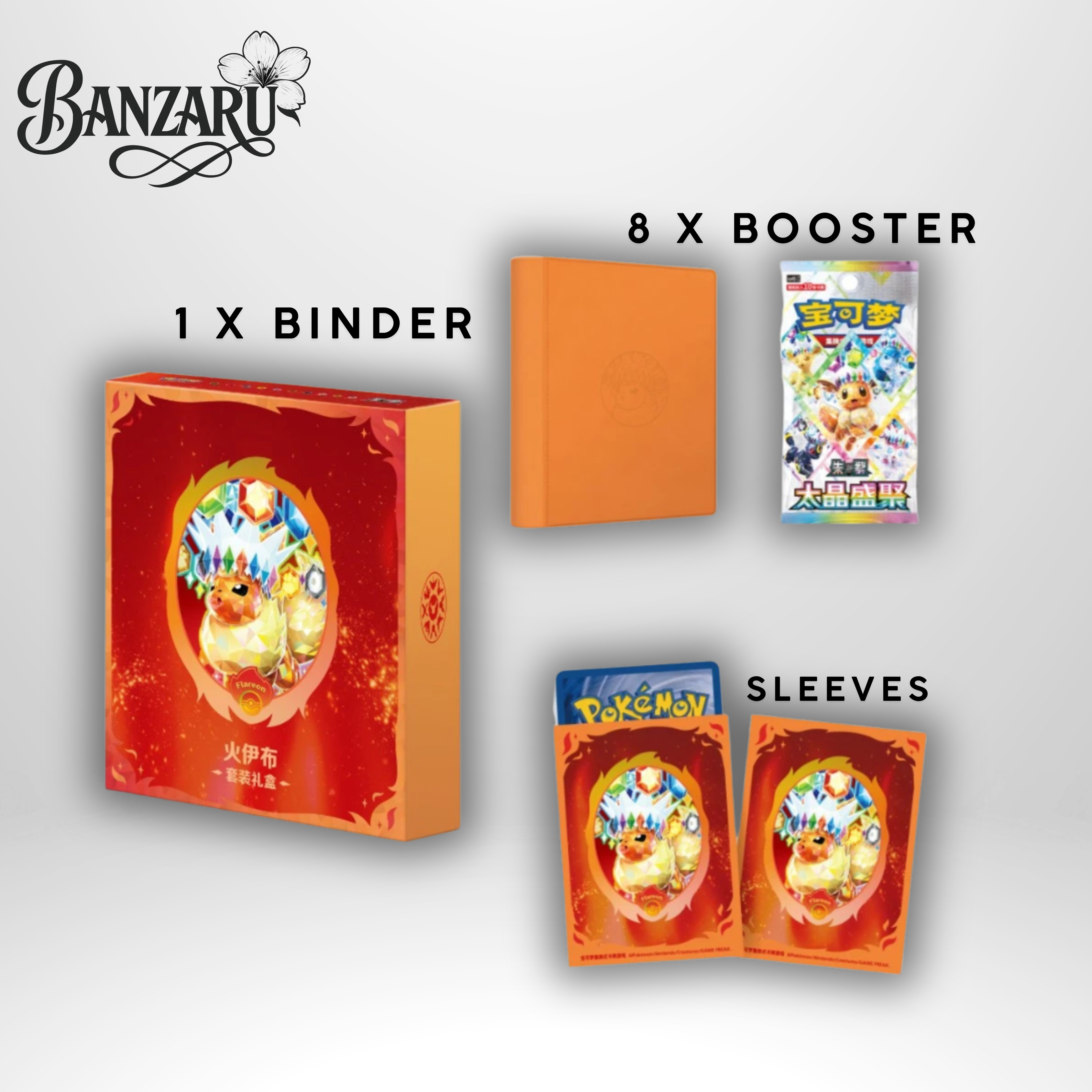 VORBESTELLUNG! Pokémon TCG Terastal Gathering (CSV9.5C) Binder Gift Box – Evoli & Entwicklungen (Simplified Chinese) | Vorbestellung