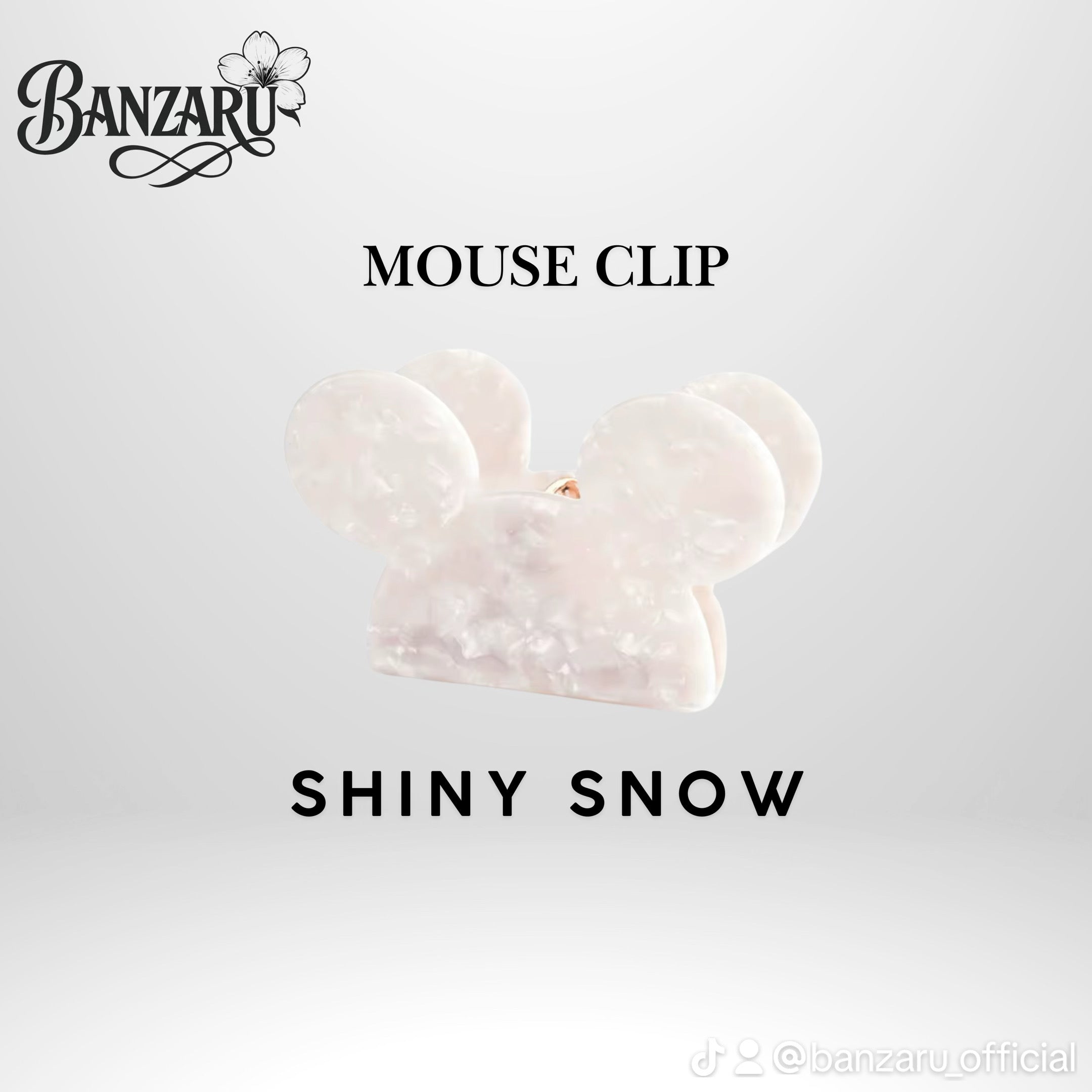 Mouse Clip – Hochwertige Haarklammer aus Azetat 9cm