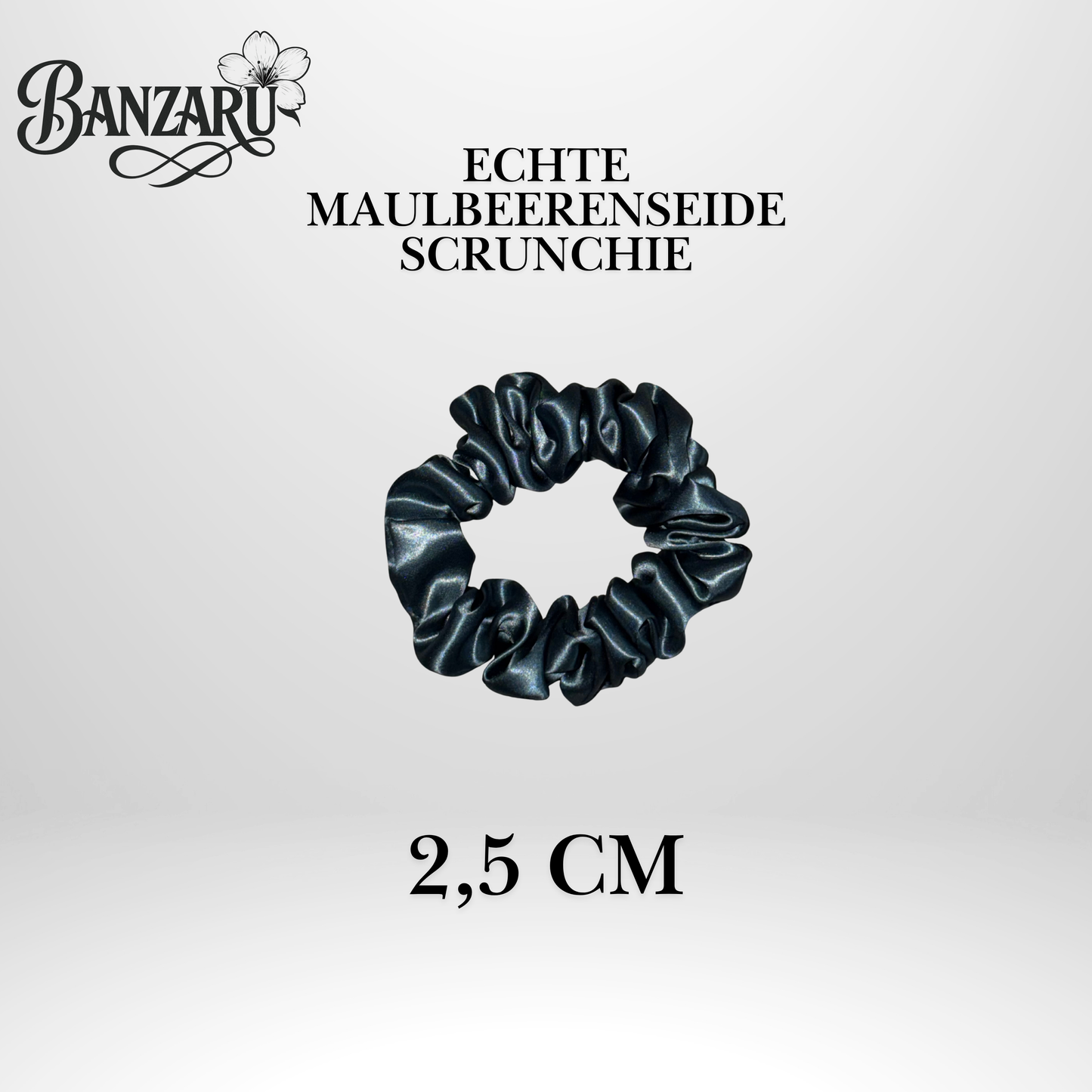 BANZARU Maulbeerseide Scrunchie Set – 100% 19-Momé 6A Seide (3 Größen)