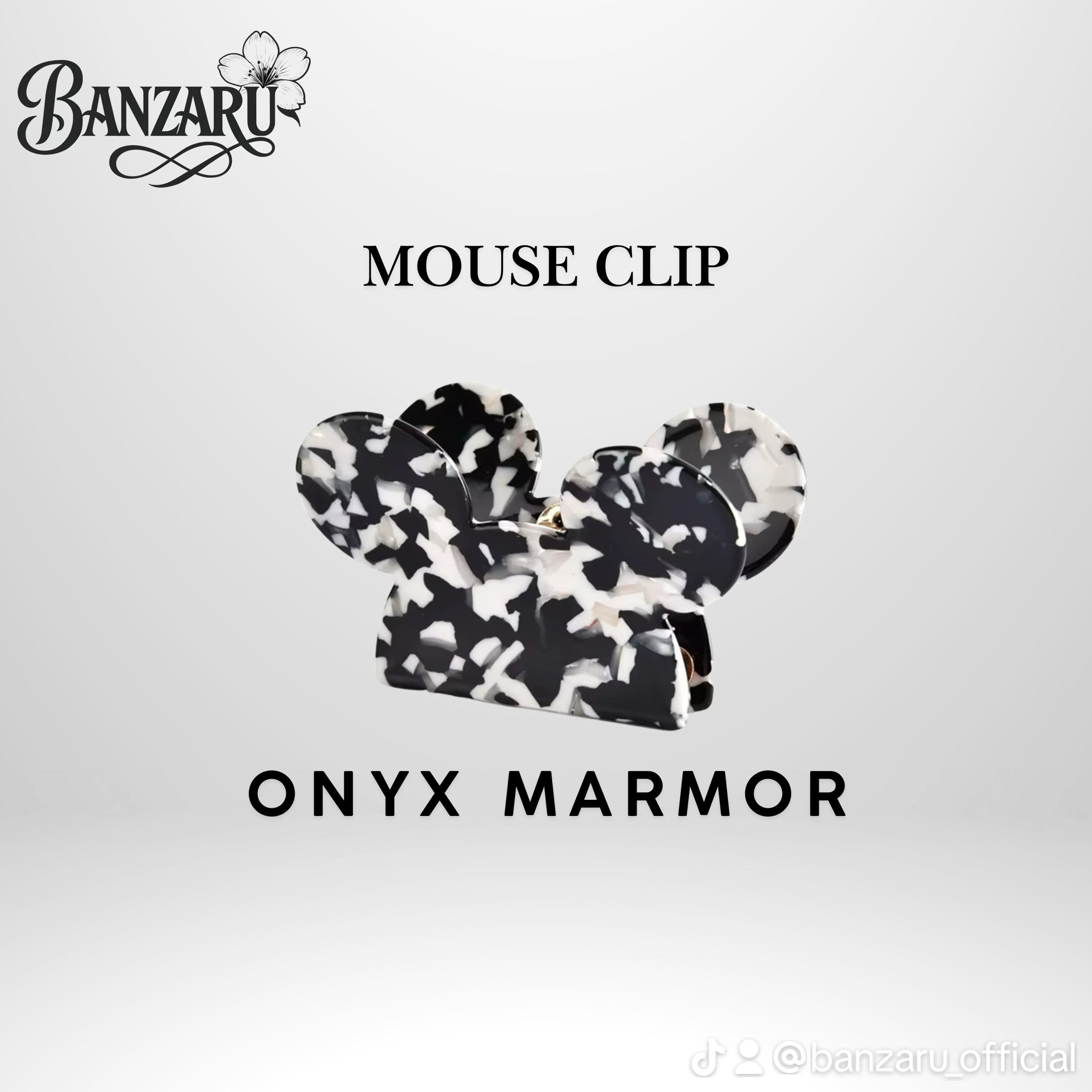 Mouse Clip – Hochwertige Haarklammer aus Azetat 9cm