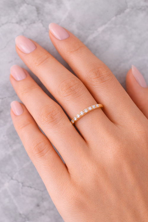 Aurea Thin – Filigraner Ring aus hochwertigem Edelstahl 18k vergoldet