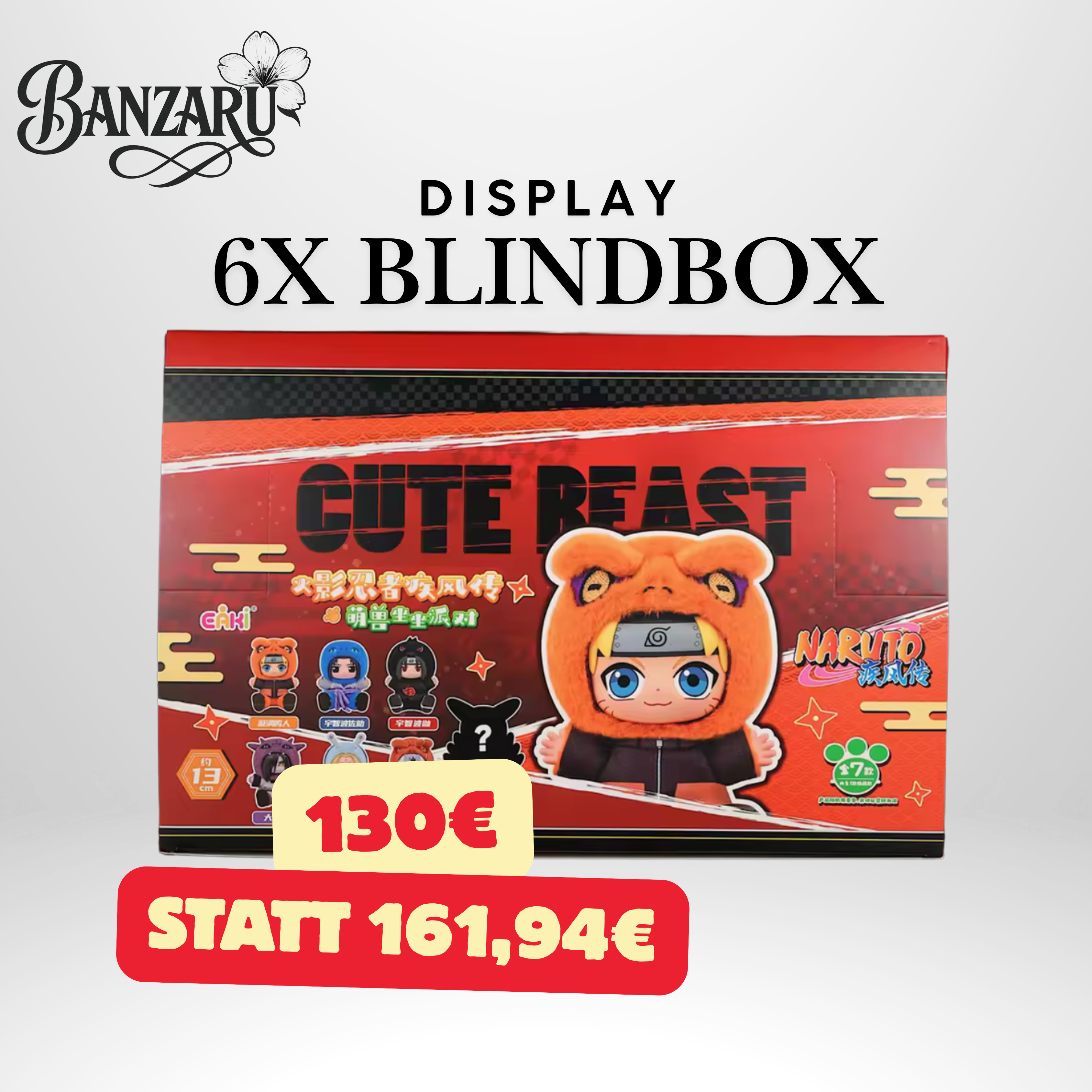 Naruto Blindbox – Cute Beast Plüsch Anhänger Vorbestellung
