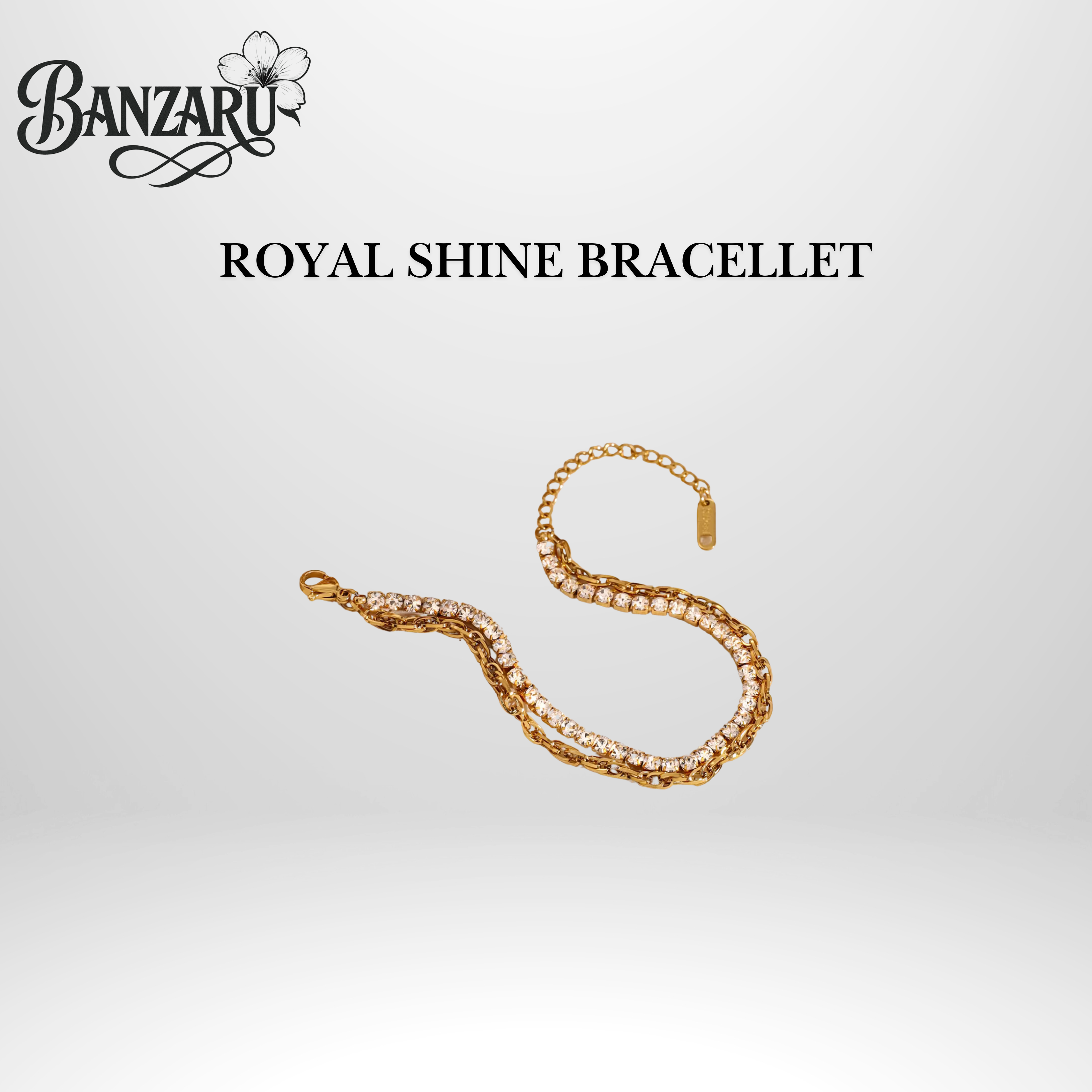 Royal Shine Armband – Edelstahl & 18K Vergoldung