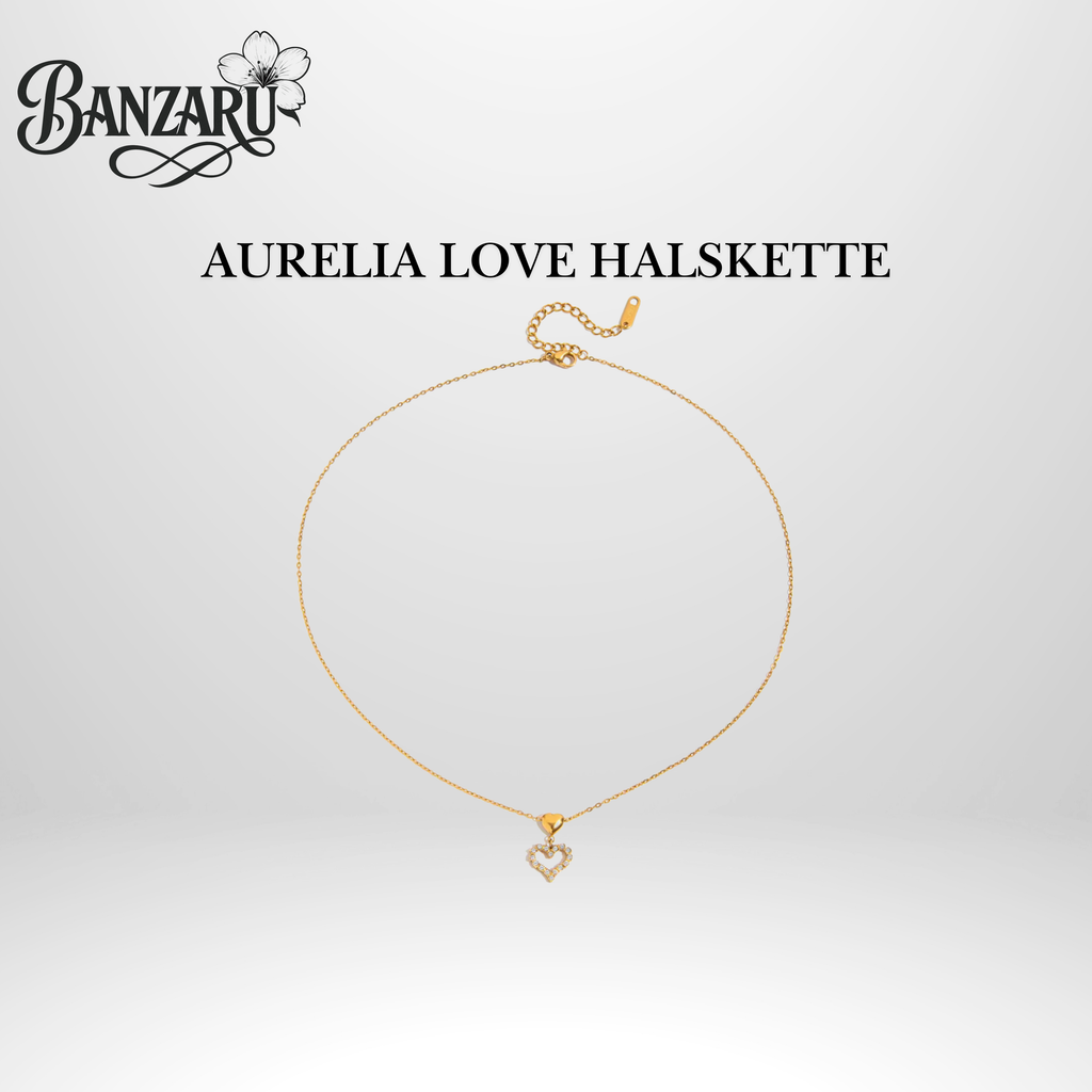 Aurelia Love Halskette – Edelstahl & 18K Vergoldung