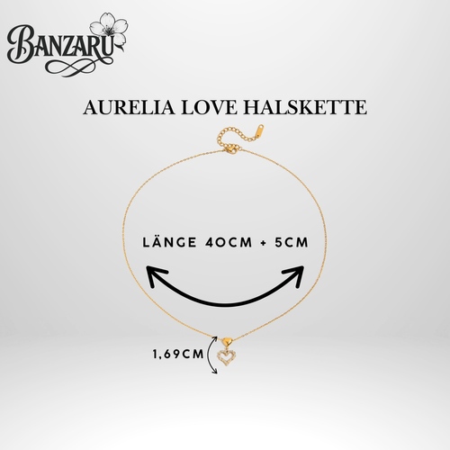 Aurelia Love Halskette – Edelstahl & 18K Vergoldung