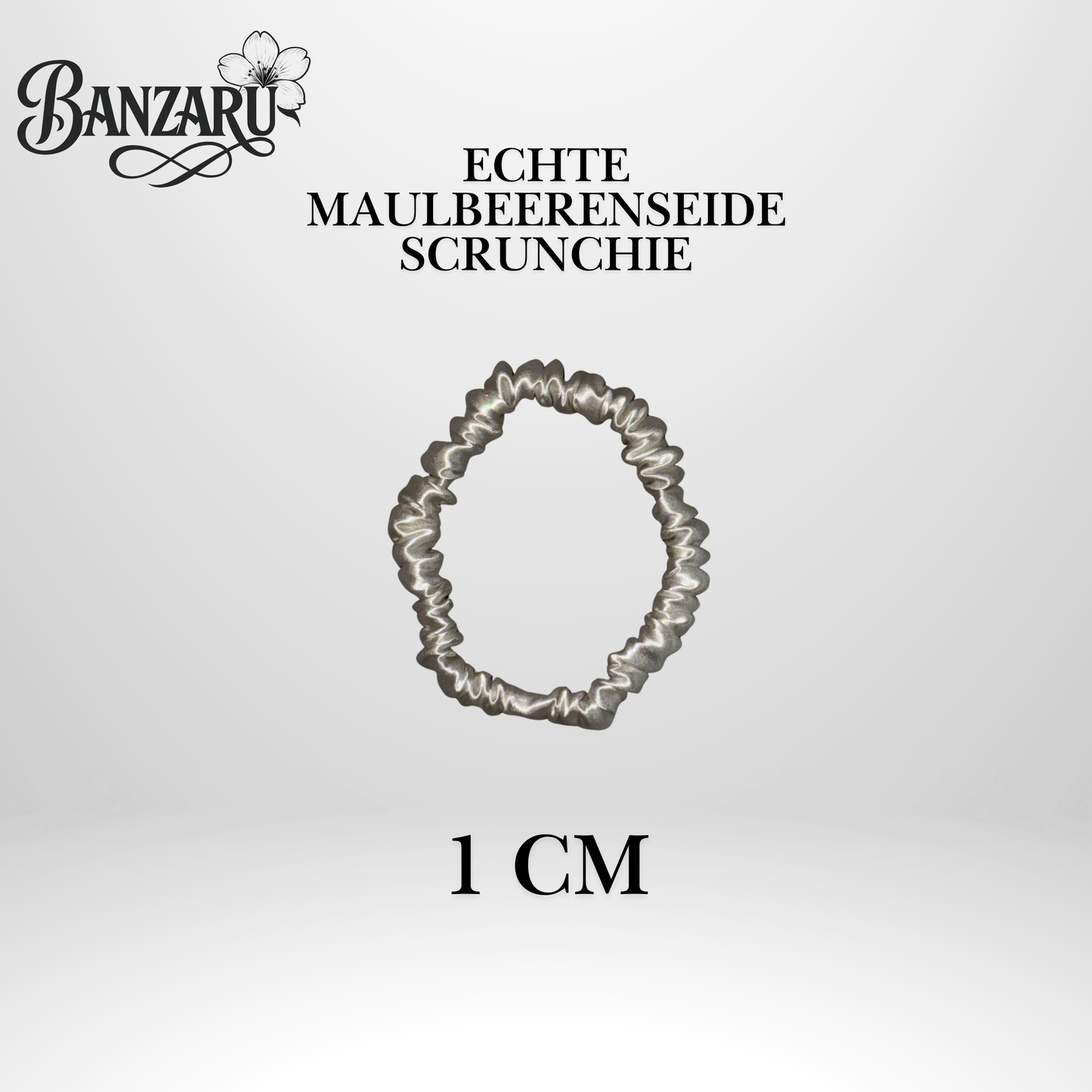 BANZARU Maulbeerseide Scrunchie Set – 100% 19-Momé 6A Seide (3 Größen)