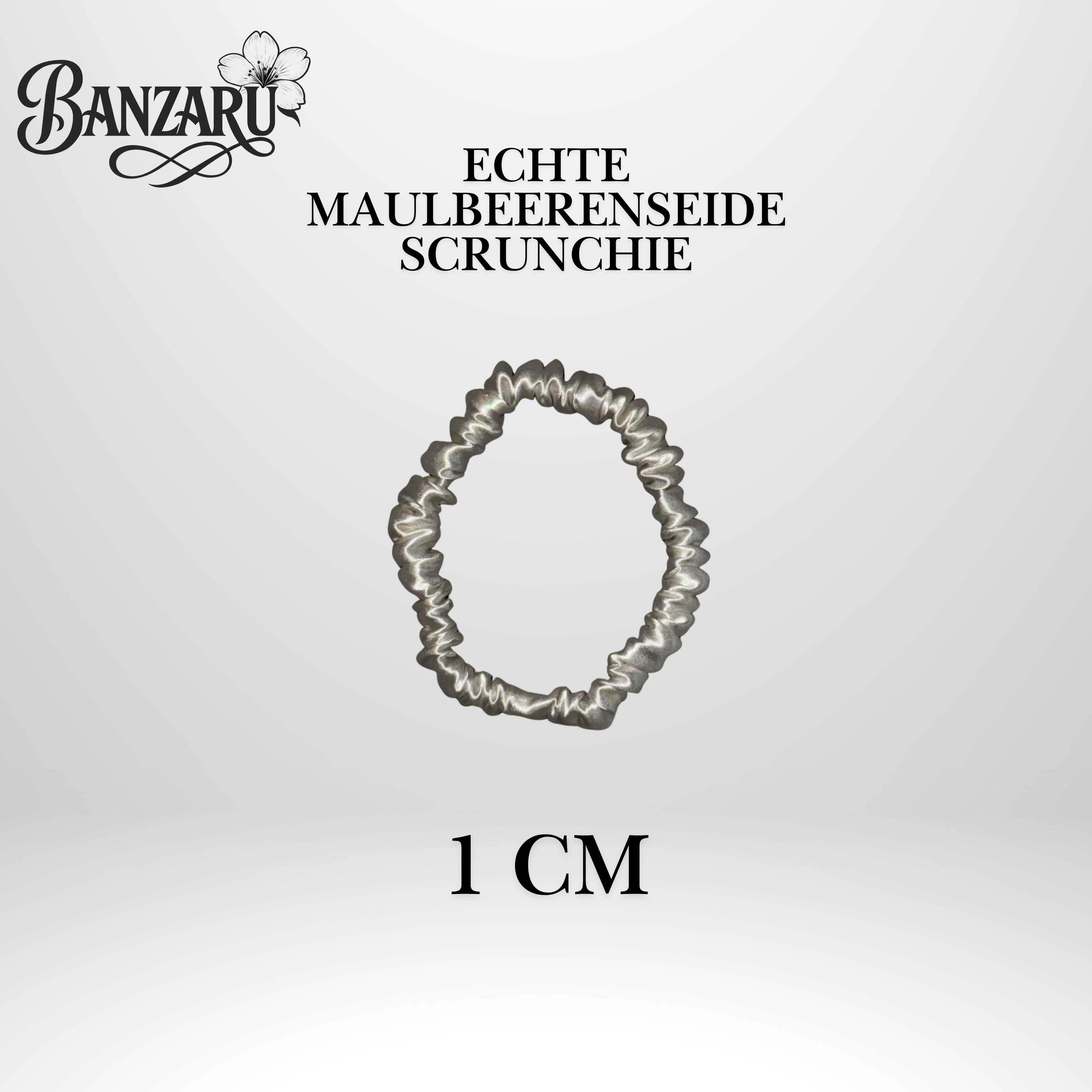 BANZARU Maulbeerseide Scrunchie Set – 100% 19-Momé 6A Seide (3 Größen)