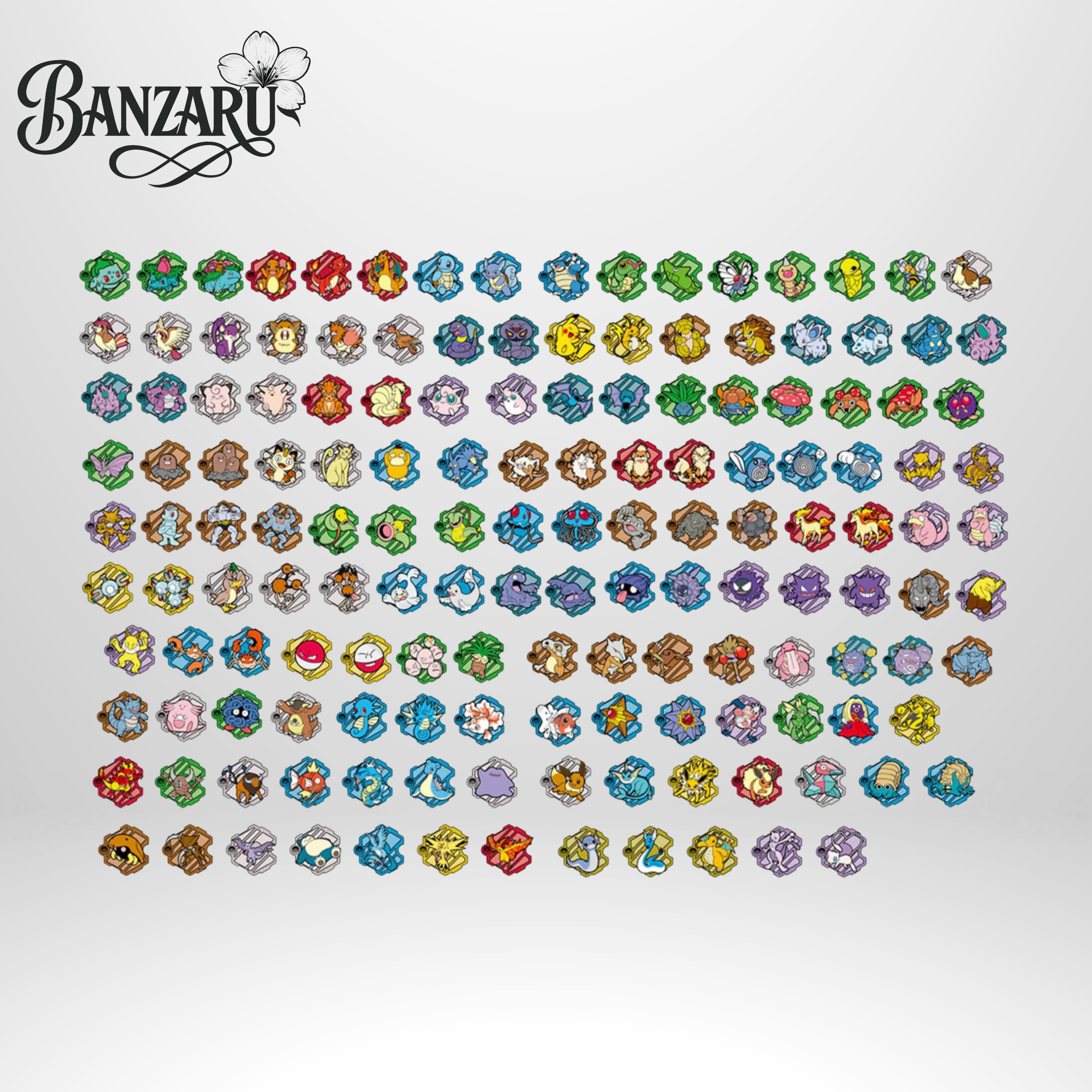 Pokémon Collect 151 Puzzle Fridge Magnet Set (CHN)