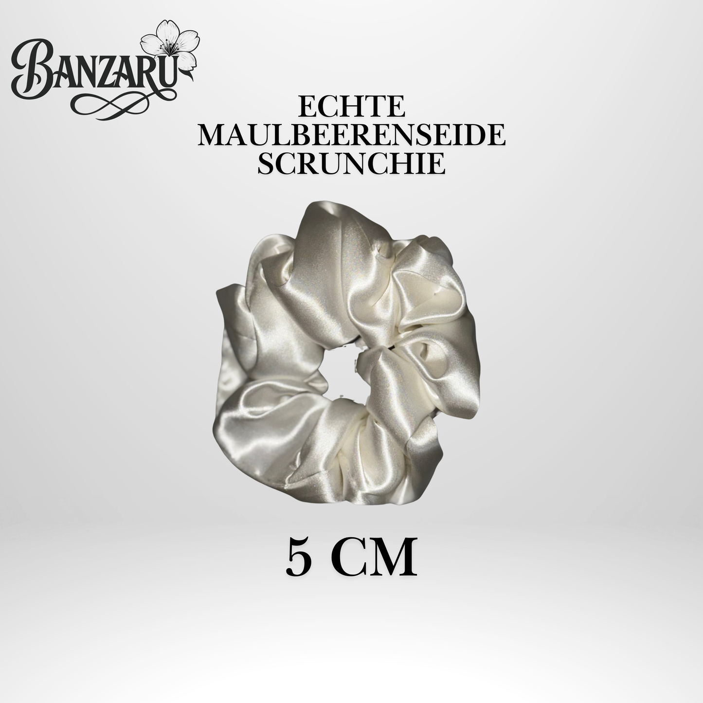 BANZARU Maulbeerseide Scrunchie Set – 100% 19-Momé 6A Seide (3 Größen)