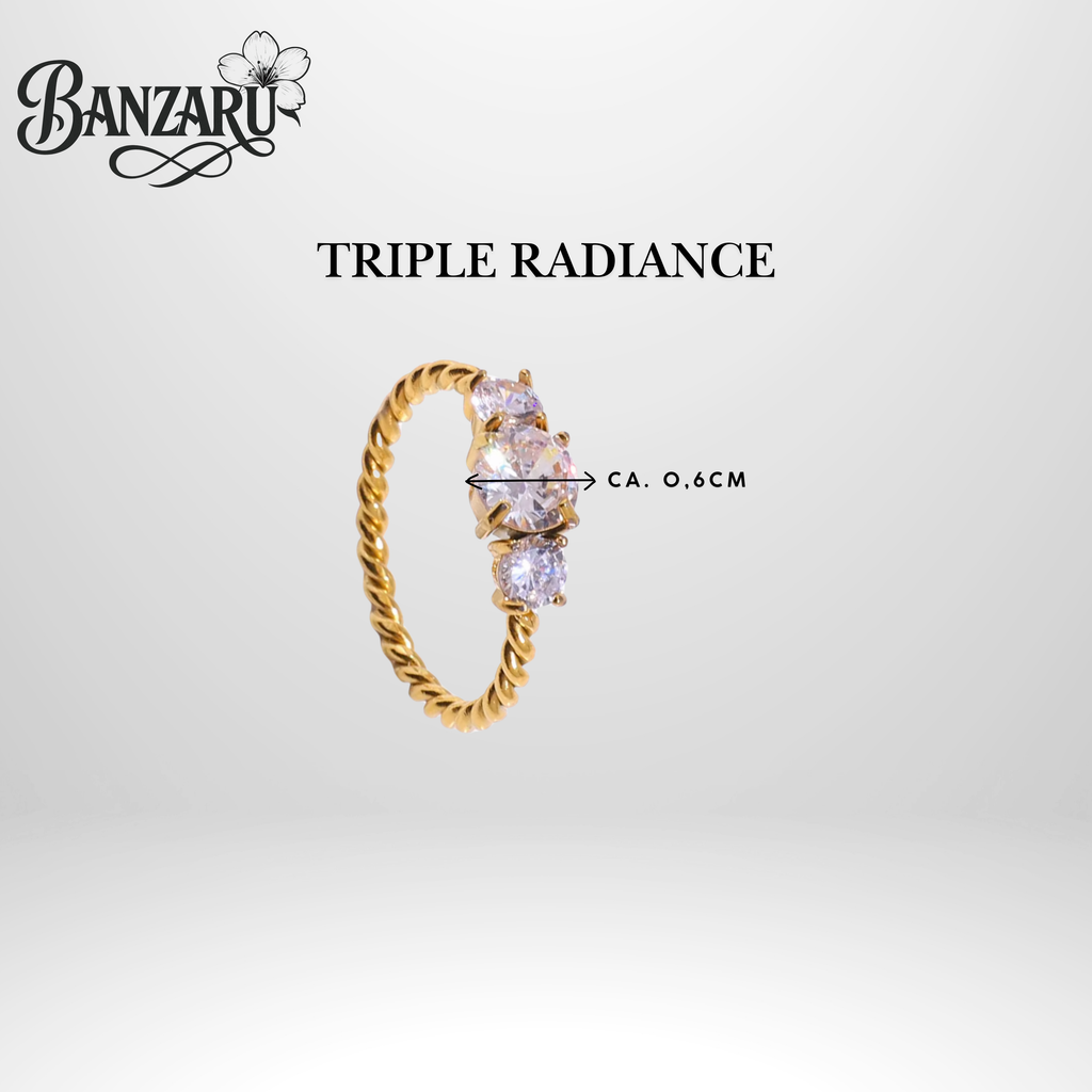 Triple Radiance 18k vergoldet
