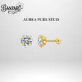 Aurel Pure Stud Edelstahl - 18k vergoldet