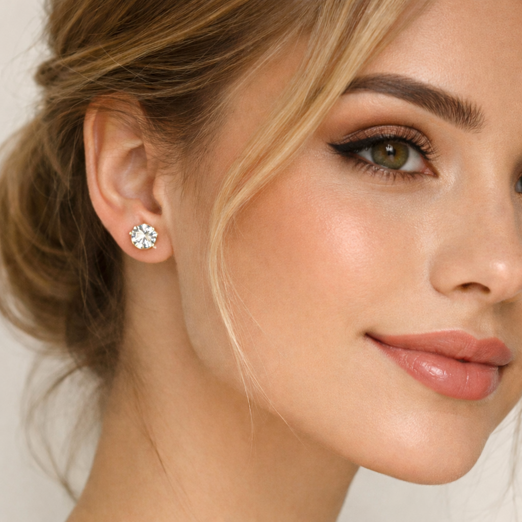 Aurel Pure Stud Edelstahl - 18k vergoldet