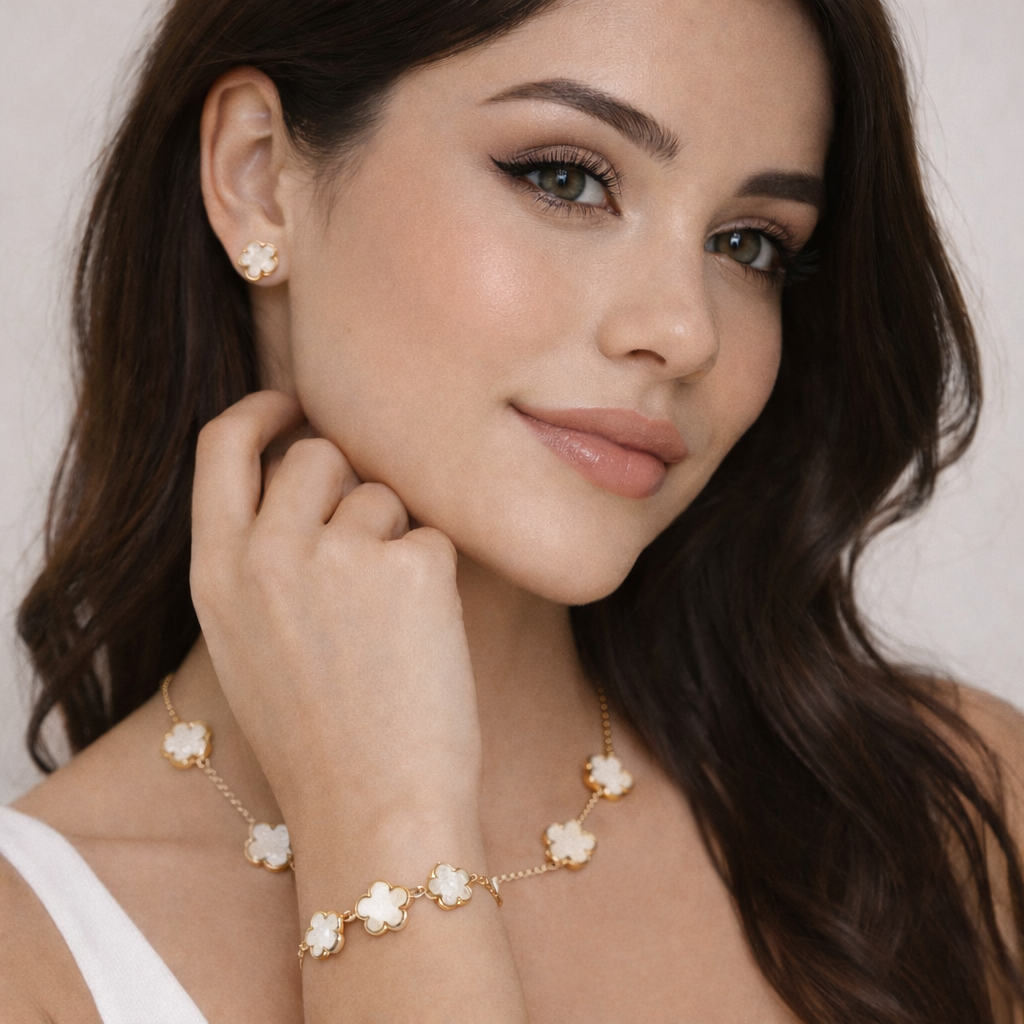 Luxe Blossom Collection Edelstahl 18k vergoldet