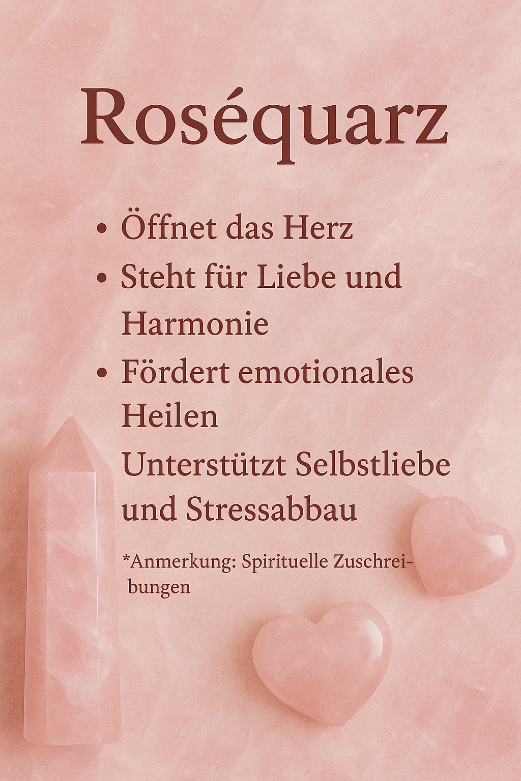 Handgemachte Rosenquarz-Figur – Zarte Schutz- & Liebesenergie (ca. 5-7cm)