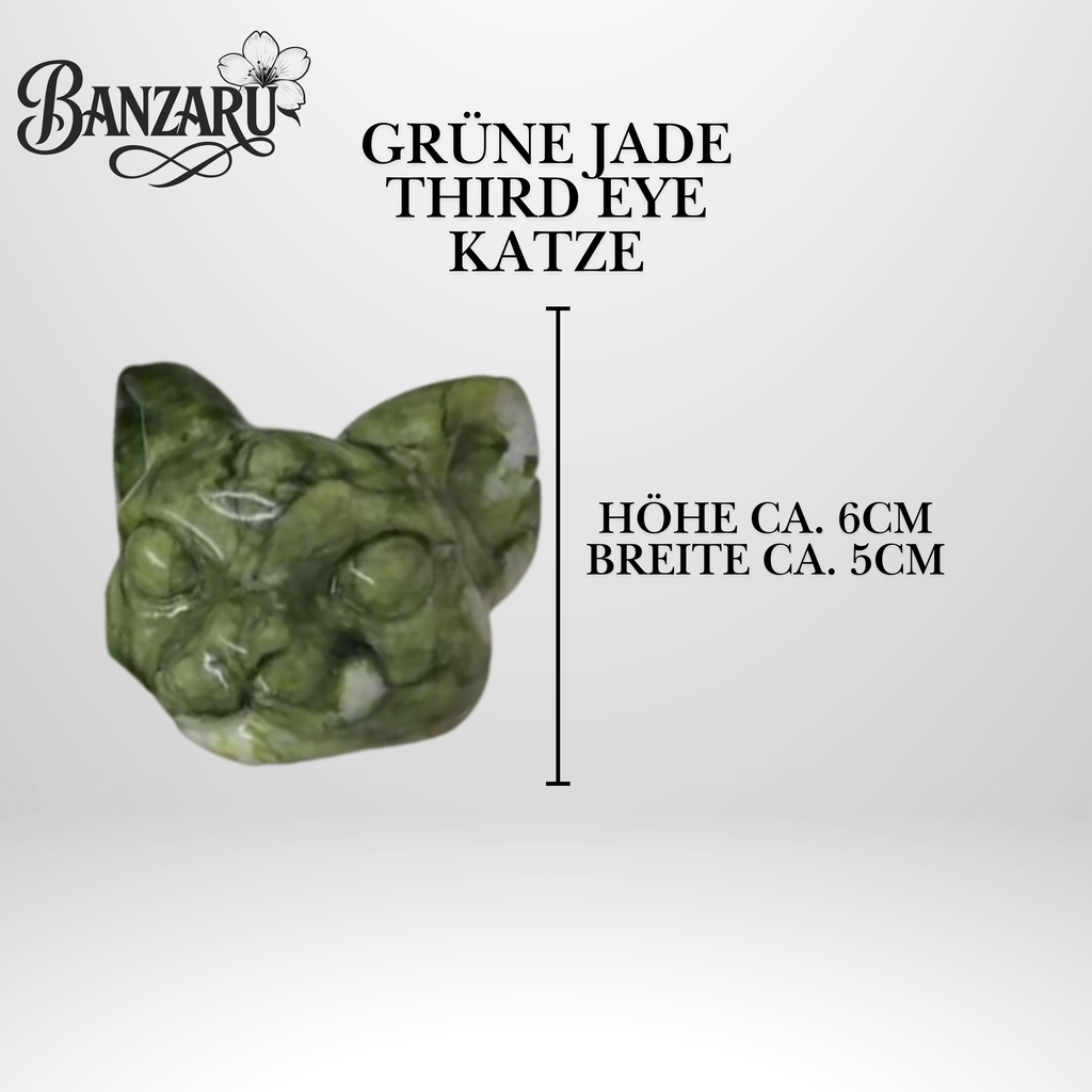 Grüne Jade Third Eye Katze Vorbestellung