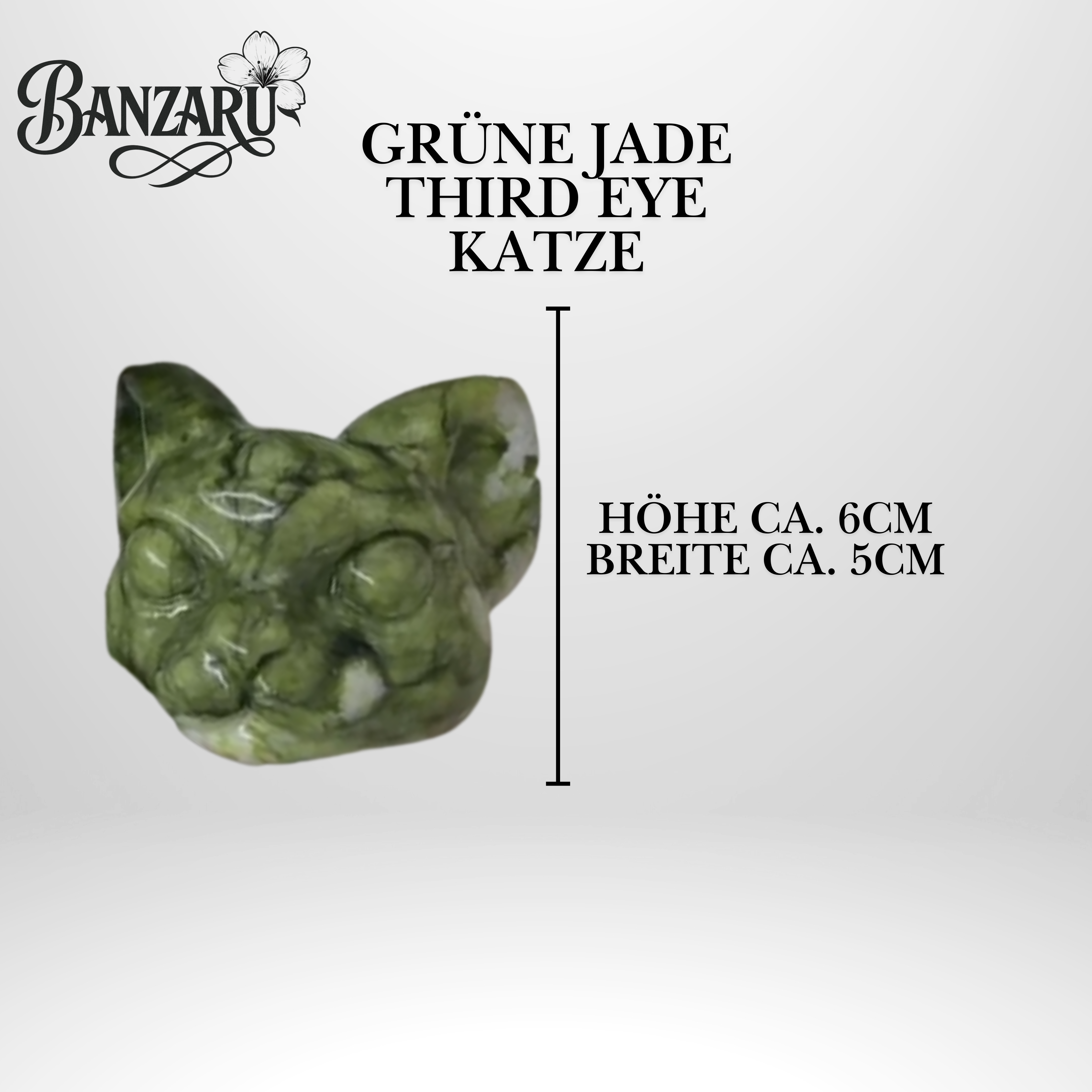 Grüne Jade Third Eye Katze Vorbestellung