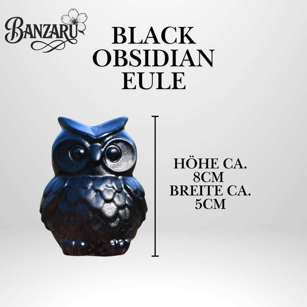Black Obsidian Eule