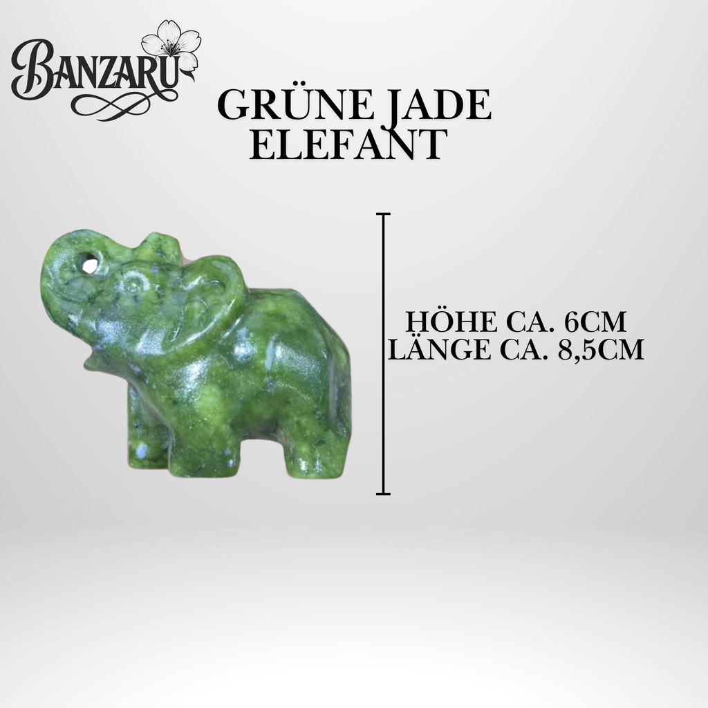 Grüne Jade Elefant