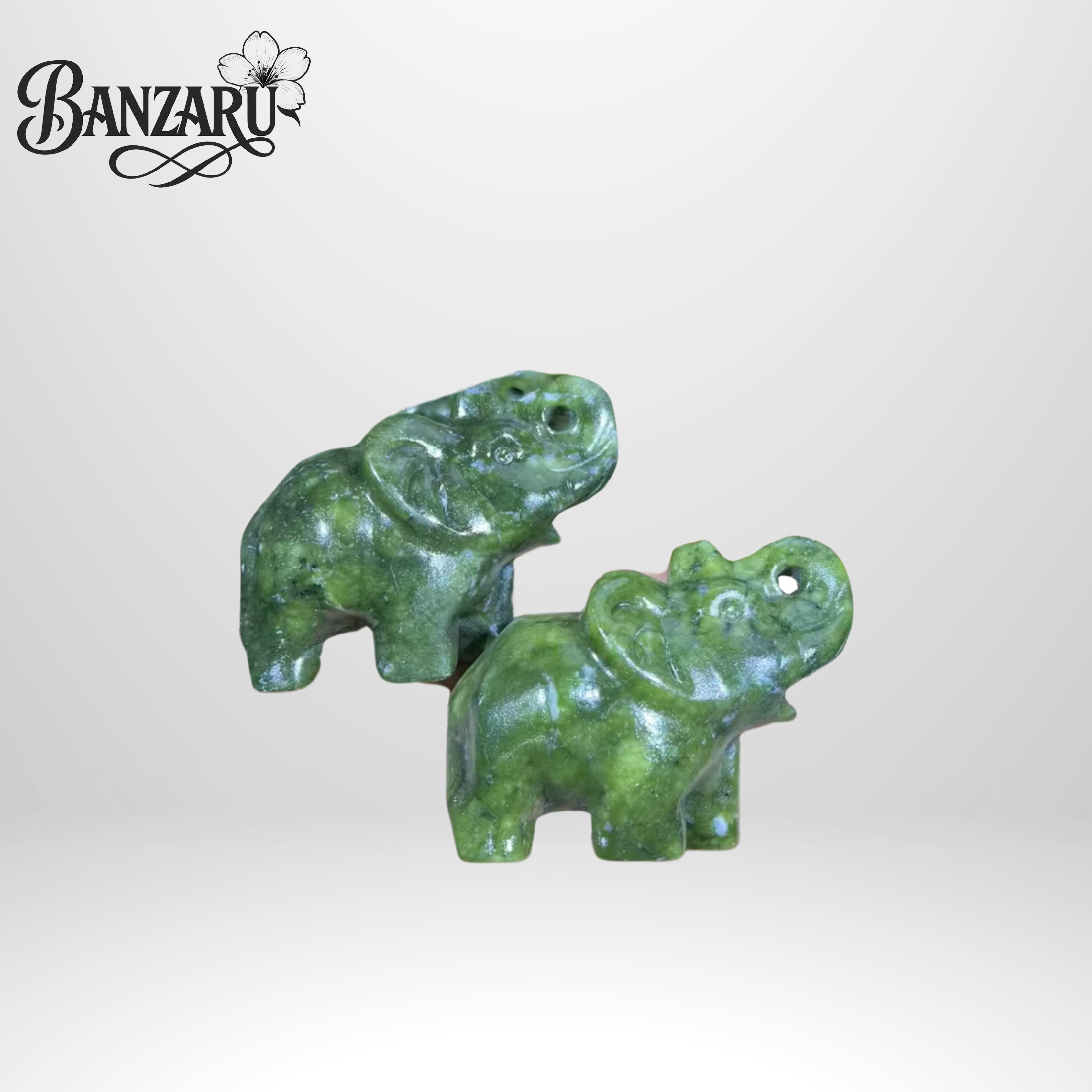 Grüne Jade Elefant