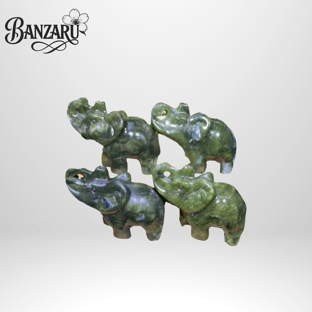 Grüne Jade Elefant