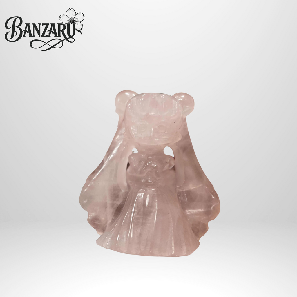 Handgemachte Rosenquarz-Figur – Zarte Schutz- & Liebesenergie (ca. 5-7cm)