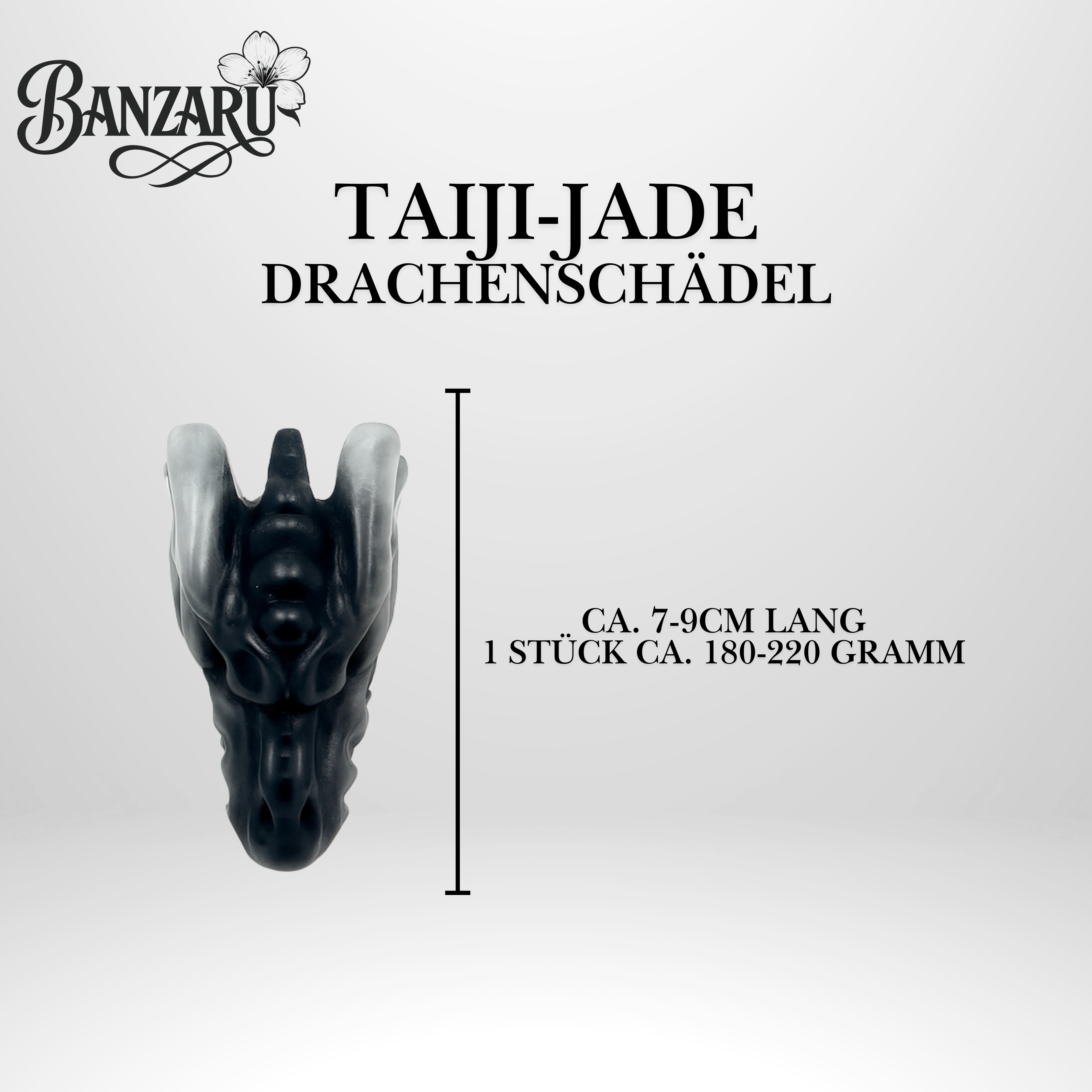 Taiji-Jade Drachenschädel